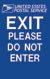 Two Sided Exit / Exit Please Do Not Enter Sign w/Logo