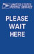 Please Wait Here Sign w/ Logo