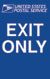 Two Sided Sign Exit Only / Exit Only