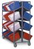 6 Shelf Piggy-Back Tote Rack - 24 Tub Capacity