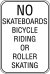 12X18 NO SKATEBOARDS BICYCLE RIDING.....