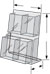 4 PKT ACRYLIC BROCHURE RACK FOR 4X9 FORM