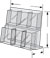 6 PKT ACRYLIC BROCHURE RACK FOR 4X9 FORM