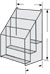 3 PKT ACRYLIC FORMS RACK FOR 8� x 11 FORM