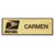 Plastic Name Badge - Black Text on Gold Background (outline)