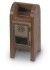 Wood Mailbox P.O. Box Bank with coin slot