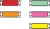 1" Flourescent Pinfeed Labels 1" Flourescent Pinfeed Labels