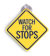 Rural Carrier Car Window Sign - "Watch For Stops"