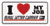 Rural Carrier License Plate "I Love My Job"