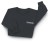 Black Long Sleeve Cotton T-Shirt with Embroidered USPS Logo