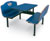 2 Seat Lunch Room Booth 63" x 23" x 36"