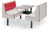 6 Seat Lunch Room Booth 64�" x 59" x 36"