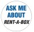 "Ask me about Rent-A-Box" Pins (100/box)