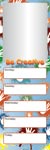 Be Creative Mirror and Dry Erase Locker Combo Board