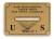 Brass P.O. Bank Coin Slot