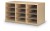 12 Compartment Wood Hold Mail Bin