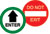 Door Safety Decal - Enter Do Not Exit