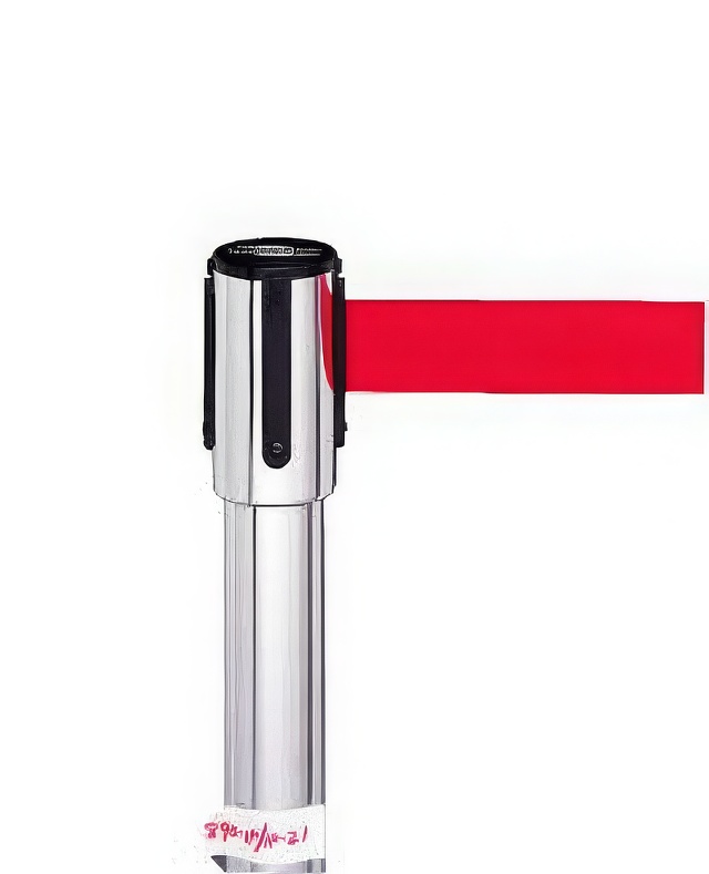 POLISHED CHROME POST AND HEAD/RED TAPE