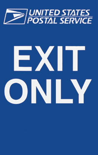 Two Sided Sign Exit Only / Exit Only