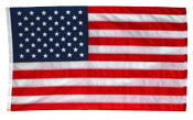 3' x 5' Indoor Nylon US Flag without fringe