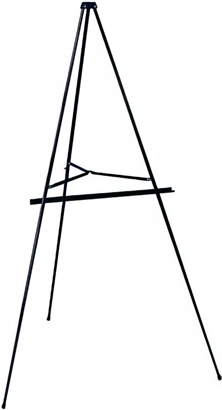 BLACK DISPLAY EASEL WITH 2 ARMS