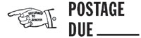 Postage Due Pre-Inked Stamp