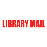 "Library Mail" Pre-Inked Small Counter Stamp