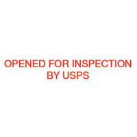 N10-131 Opened for Inspection by USPS