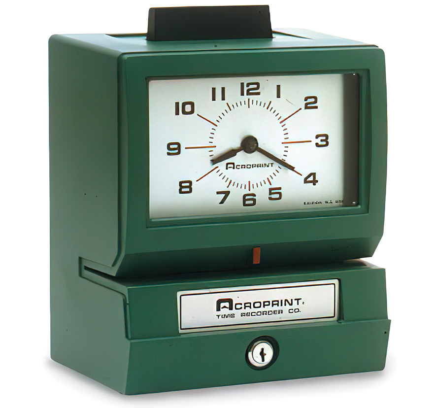 Card Activated Military Time Clock