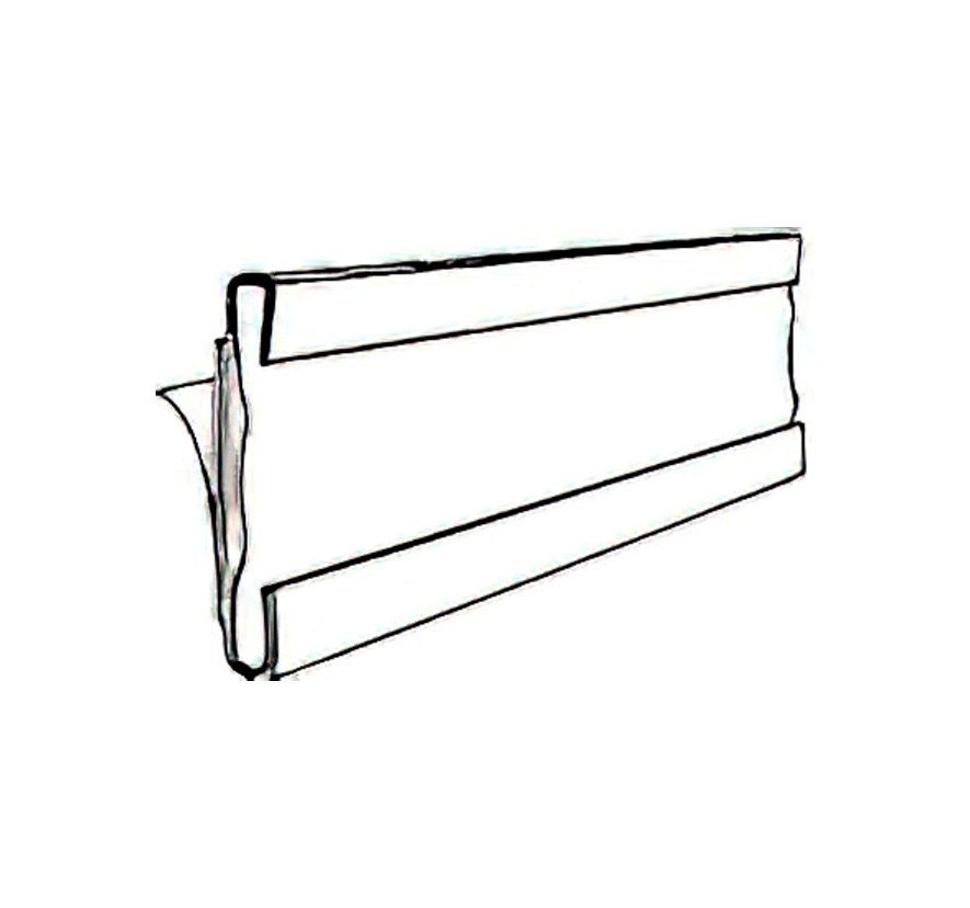 3/8" x 6" C-Channel Label Holders  (12 pack)