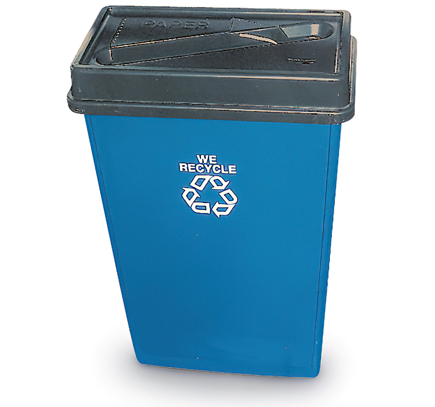 23 gallon Recycling Container with top
