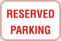 18X12 RESERVED PARKING