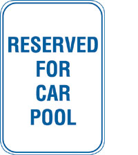 12X18 RESERVED FOR CAR POOL