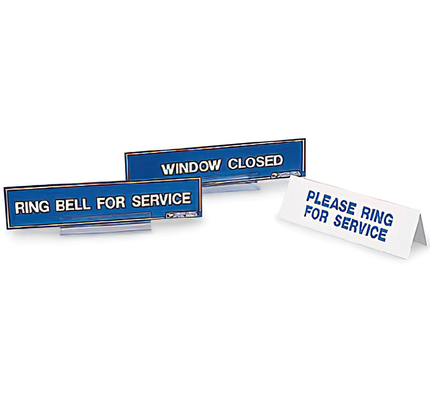 "Please Ring for Service" Window Tent