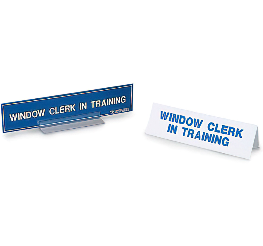 "Window Clerk in Training" Window Tent