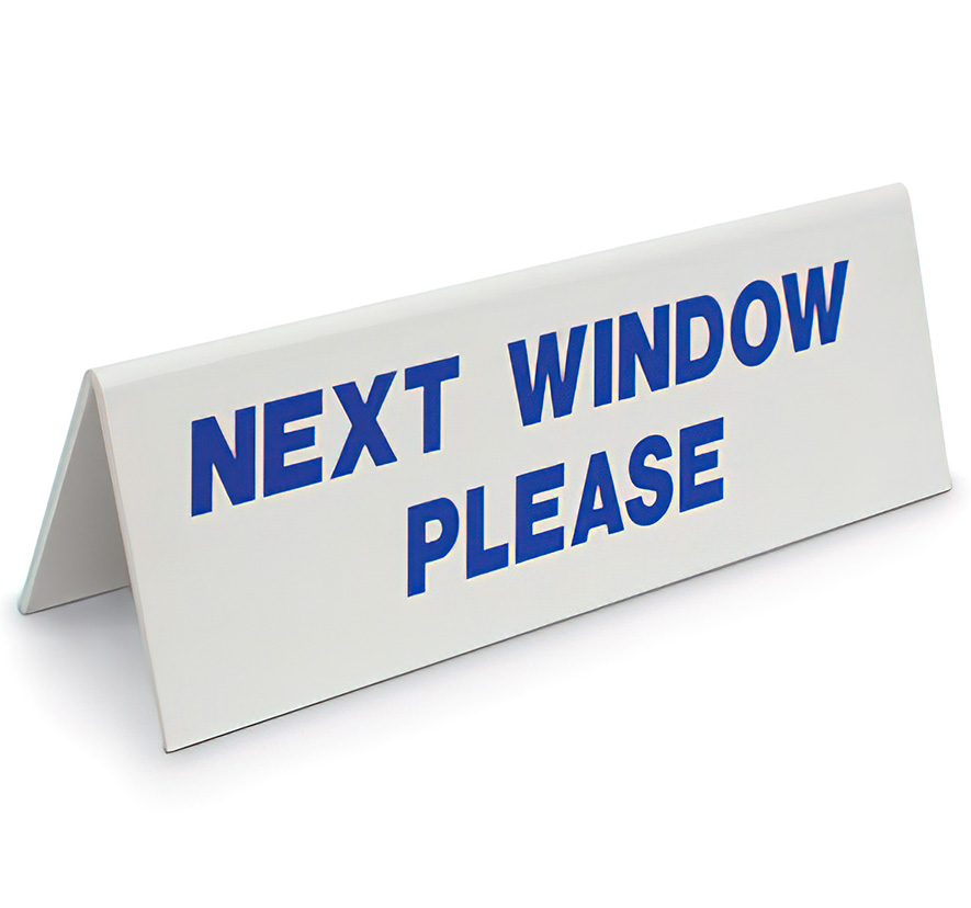 "Next Window Please" Window Tent