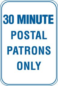 12X18 30 MINUTE POSTAL PATRONS ONLY