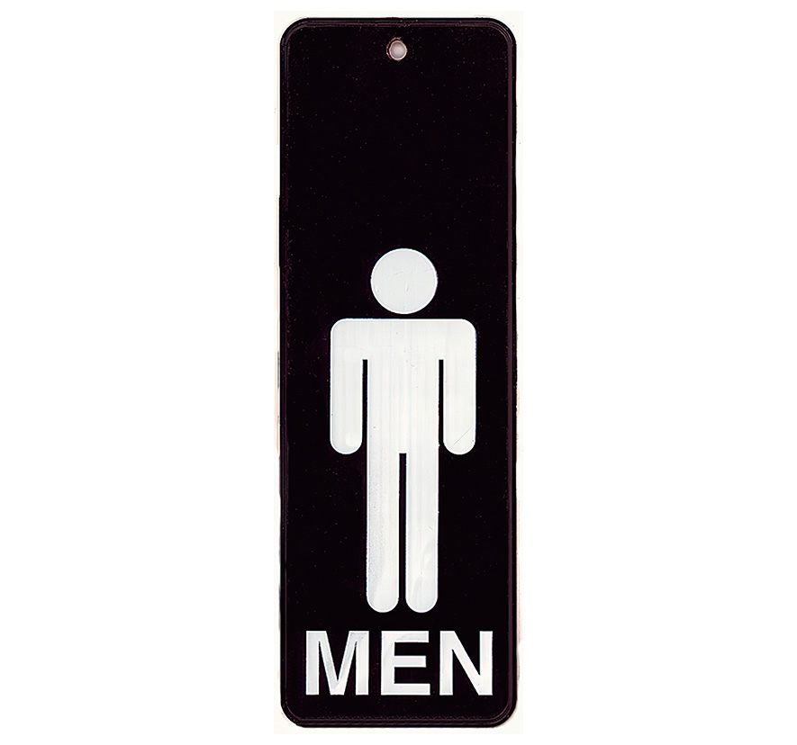 Jumbo Key Holders - Men's Restroom