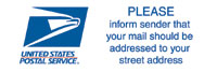 Please Inform Sender That Your Mail Should