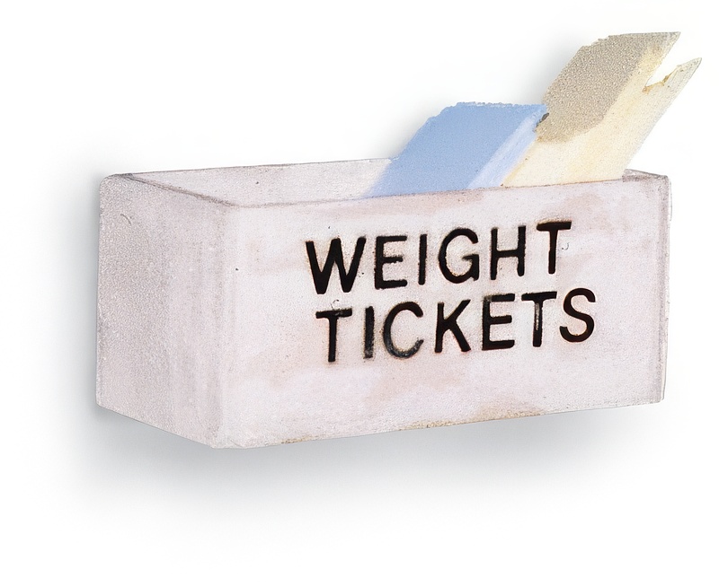 Clear Plastic Weight Ticket Holder