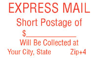 Express Mail Short Postage Stamp;1 x 2