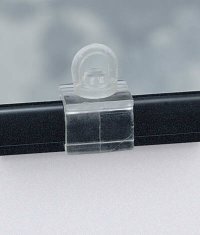 WALL MOUNT CLIP; Clear