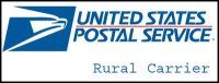 "Rural Carrier" Logo Magnetic Sign