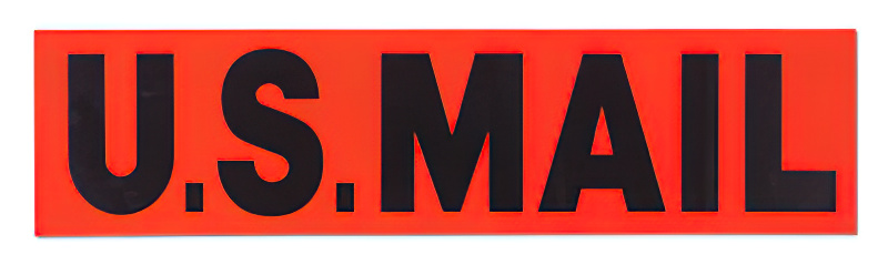 "US Mail" Rural Vehicle Magnet - 4" x 16"