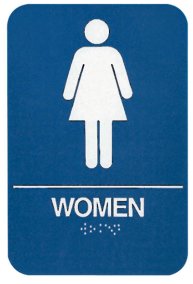 ADA Compliant Signs, Women Restroom