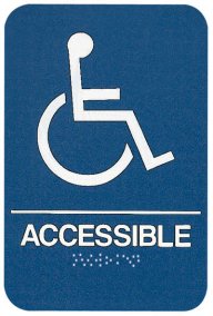 ADA Compliant Signs, Wheelchair Access