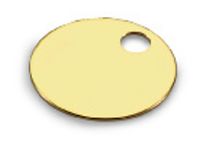 1 1/4" Solid Brass Tags  (Pack of 100)