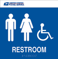 Signage, ADA Compliant,Wo/Man Wheelchain