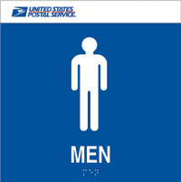 Signage, ADA Compliant,  Restroom Men
