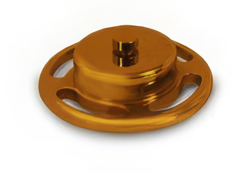 Metro Adapter Finial - Gold Anodized